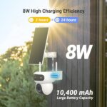 EZVIZ CS-HB90  Cámara PT Doble Lente / KIT PANEL SOLAR / Movimiento en Ambos Lentes 8 Megapixel (4MP+4MP) / IA Detección Humana y Vehiculo / Vision Nocturna a Color /  Audio Bidireccional - Imagen 3
