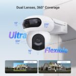 EZVIZ CS-HB90  Cámara PT Doble Lente / KIT PANEL SOLAR / Movimiento en Ambos Lentes 8 Megapixel (4MP+4MP) / IA Detección Humana y Vehiculo / Vision Nocturna a Color /  Audio Bidireccional - Imagen 4