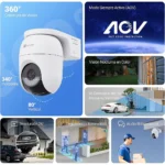 EZVIZ CB8C Kit Camara a bateria con panel Solar , 4 Megapixeles ,360 Grados , Audio Bidireccional , WiFi ,Bateria  5200MaH - Imagen 5